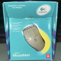 Vintage Logitech MouseMan Computer Mouse