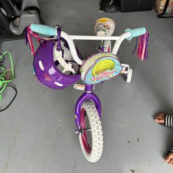 Toddlers New Bike With helmet