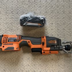 18V Ridgid Reciprocating Saw + New battery