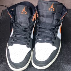Orange And Black Men’s Nike Air Jordan’s