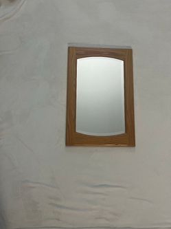 Oak Framed Mirror 16 x 24 Inches