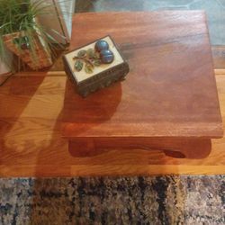 Oak Wooden Table Very Heavy, Jewelry Box