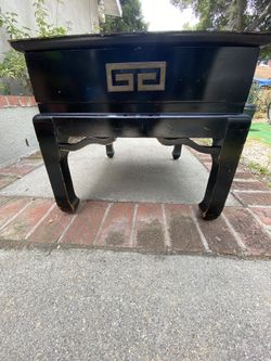 Traditional Oriental Inspired, End Table- Wood, with Drawer $60.00 OBO