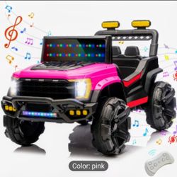 Brand New Girls Pink Jeep 