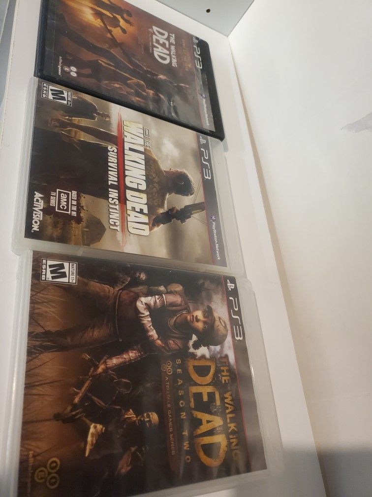 3 Ps3 Games The Walking Dead