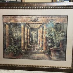 Extra Large Paint Print With Wood Frame