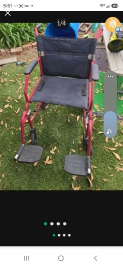 Medline medical transporter. Lightweight wheelchair