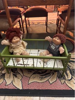 Vintage Wooded Baby Doll  Crib