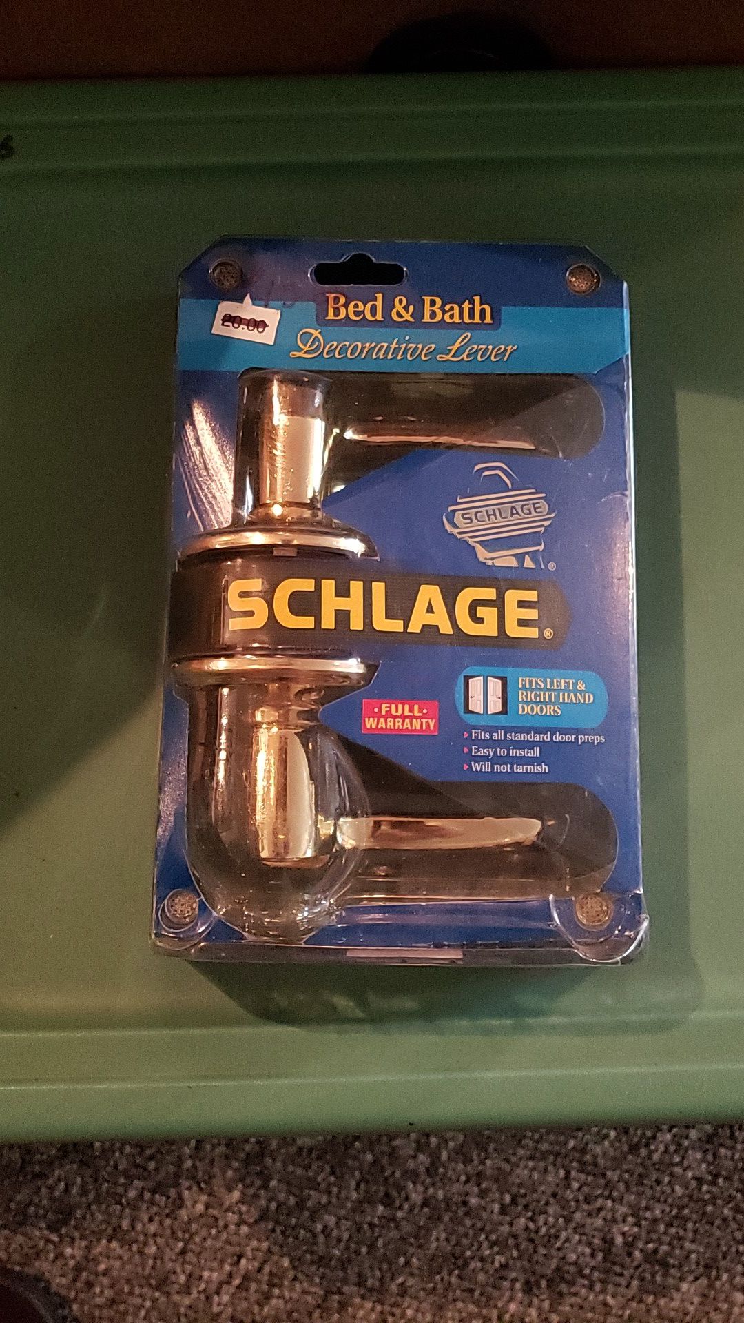 Schlage bed and bath lever
