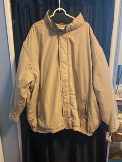 NWT Canyon Ridge Tan Zip-Up Insulated Jacket with Hood