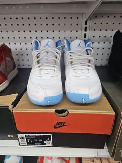 Air Jordan 12 Retro GS White University Blue