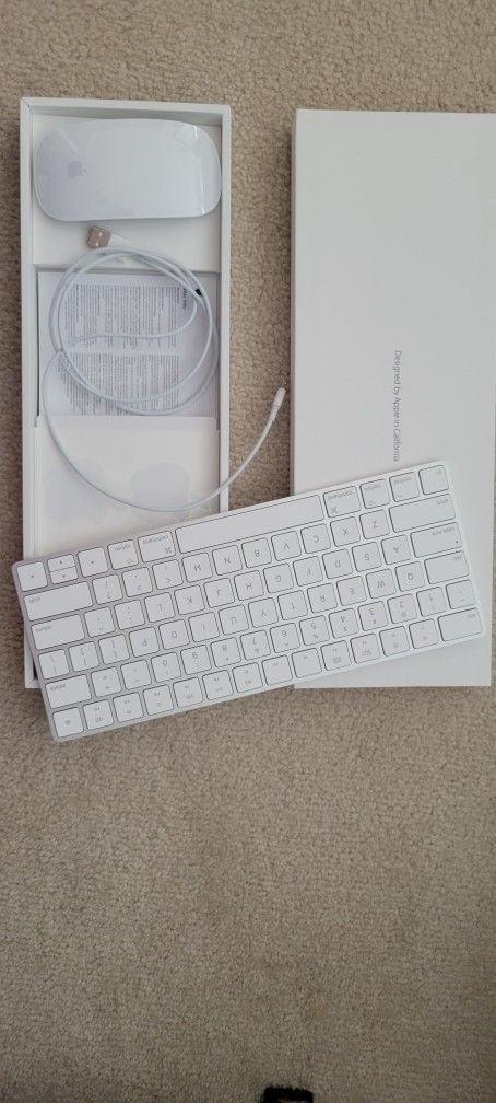 Apple Wireless Keyboard with Apple Magic Bluetooth Mouse