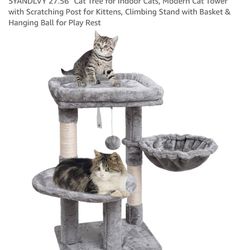 New Cat Tree Tower With Scratching Post