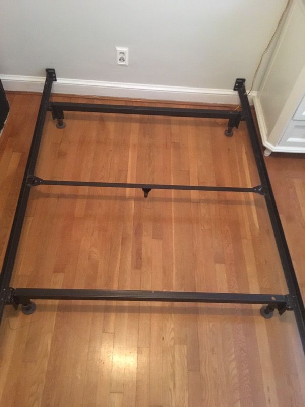 Full size bed frame and box spring