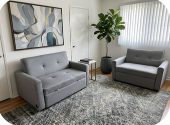 Sofa Cama size twin 2 pcs available.  Frente:4'×Lado:3'×Alto:3'
