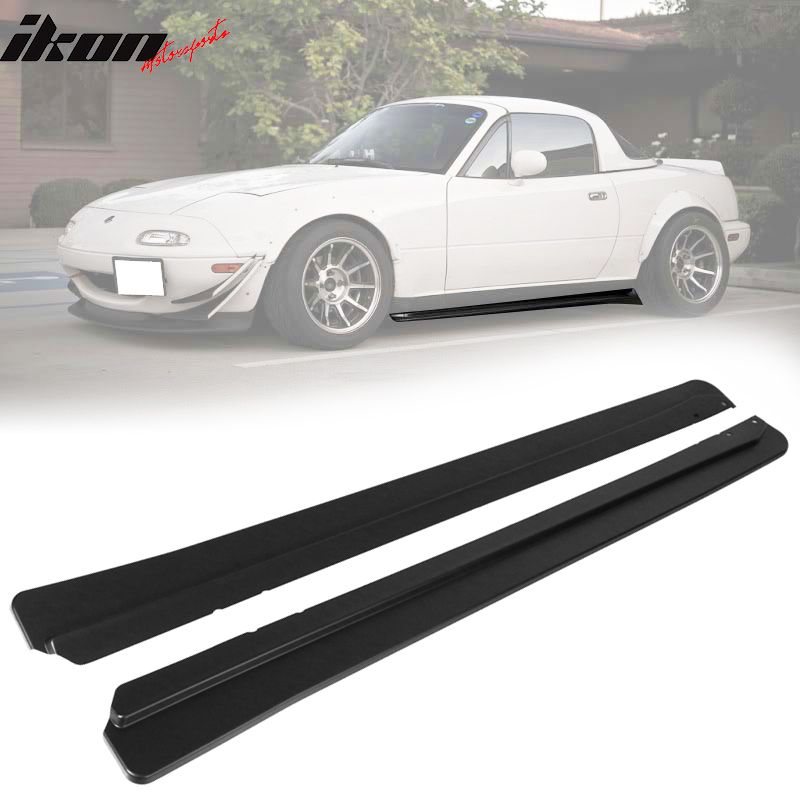 Fits 90-97 Mazda Miata FD Style Side Skirts Extension Rocker Panels Pair - PP