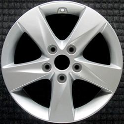 Hyundai Elantra All Silver with TPMS 16 inch OEM Wheel 2011 to 2013