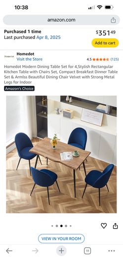 Dining Table and 4 Chairs Set-never used