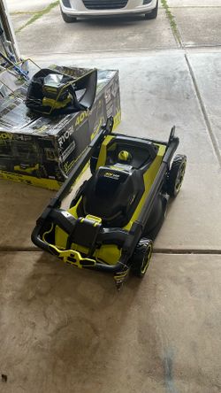 Ryobi electric multi blade self propelled 21 inch mower kit