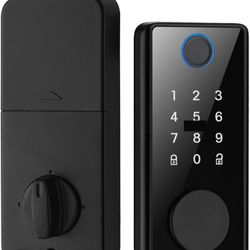 Smart Door Handle. Smart Finrprint Lock with Latch/Door Sensor Auto Lock Key/Password/Card/APP Unlock