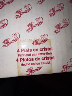 Fantasia, crystal glass plates