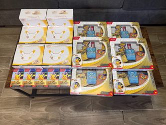 Pokemon 30th Anniversary 6X ETBs 5X Booster Bundles and 6X Poster Collections