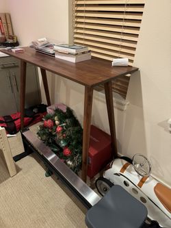 Article Walnut Hardwood Console Table