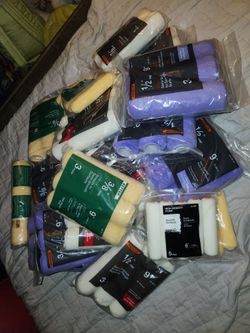 Bulk Lot of Paint Roller Covers (20 roller skins)