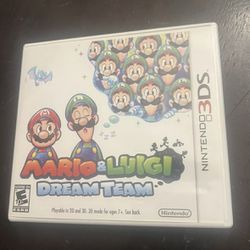 mario & luigi dream team 3ds complete in box :)
