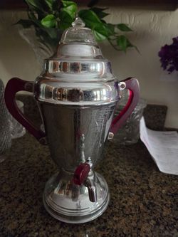 Antique coffee percolator