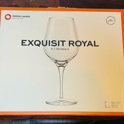 6 Exquisit Royal Wine Glasses
