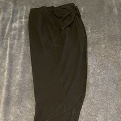 Women’s Forever 21 Black Knotted Linen-Blend High-Low Skirt Size M. NWT. 