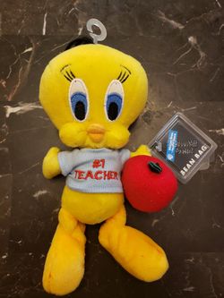 #1 Teacher Bean Bag Warner Brothers Tweety Beanie