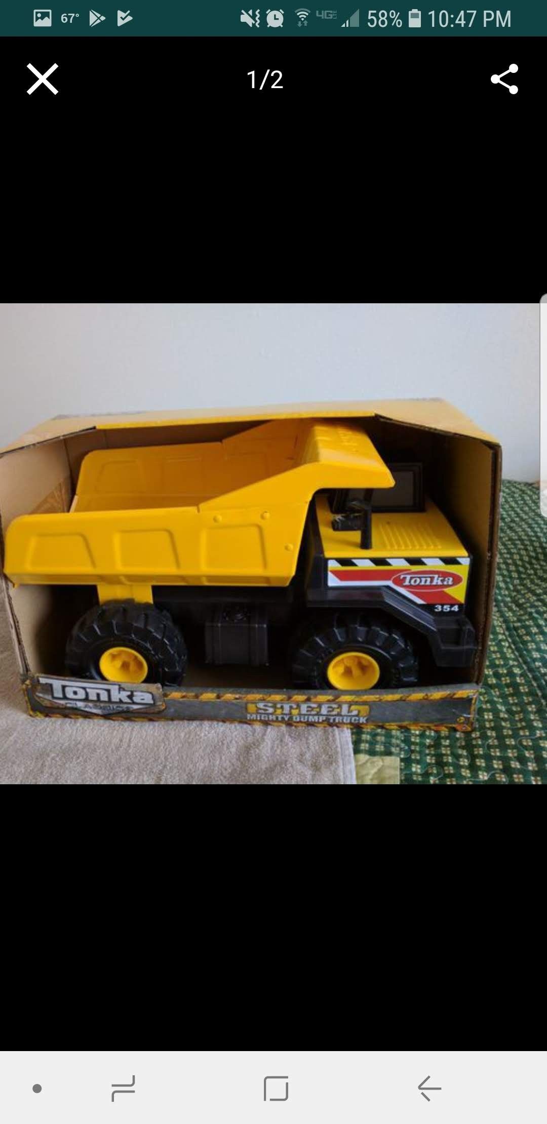 New metal tonka truck