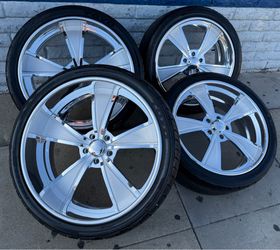 Intro Vista Staggered 22x9 - 24x10 With Toyo St III 265/35/22 - 295/30/24 Tires 5x5 C-10 Chevy🔥🔥🔥