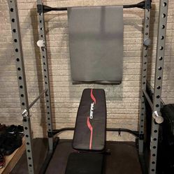 Like New Squat Rack With Pull-up Bars 