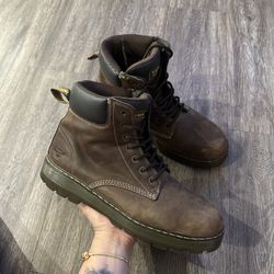 Dr. Martens Winch Industrial Brown Leather Steel Toe Work Combat Boots Men 13