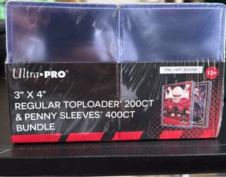 Ultra PRO bundle 200ct Ultra PRO 3"x4" Regular Toploaders + 400 Penny Sleeves