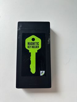 Magnetic Key Holder Black Plastic Case