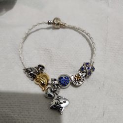 Pandora Bracelet Plus 25 Extra Charms 