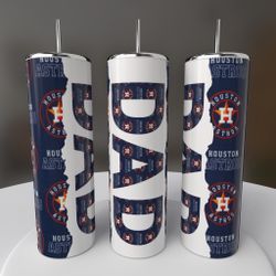 Houston Astros Baseball Dad Tumbler