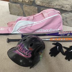 Easton Youth Baseball Tote Bag With Bats and Batter Helmet 