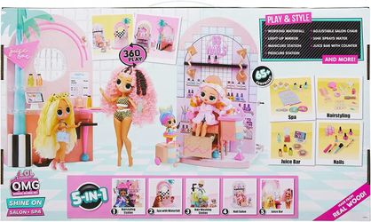 Lol Surprise! Shine On Salon &Spa 5-N-1 Playset With 65 Surprises