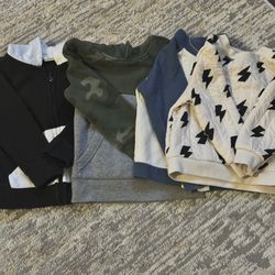 Bundle of Toddler Hoodies - Puma, Lightning Print, Camo, and More - Size 2T