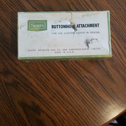 Kenmore Buttonhole Attachment