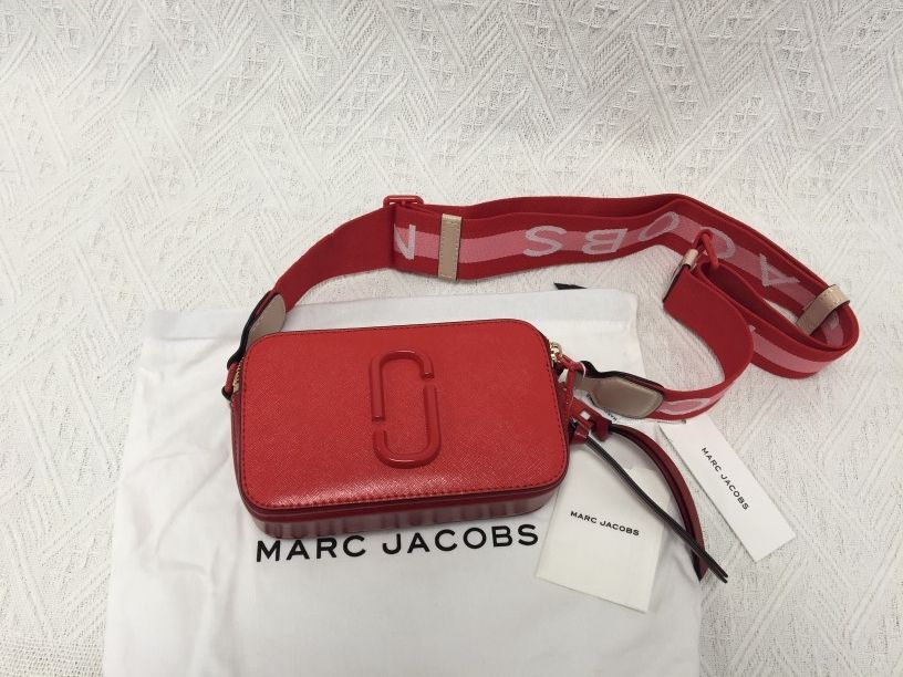 Marc Jacobs Snapshot Crossbody Bag Sandcastle Red Multi