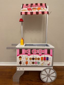 Melissa & Doug Pretend Play Food Cart