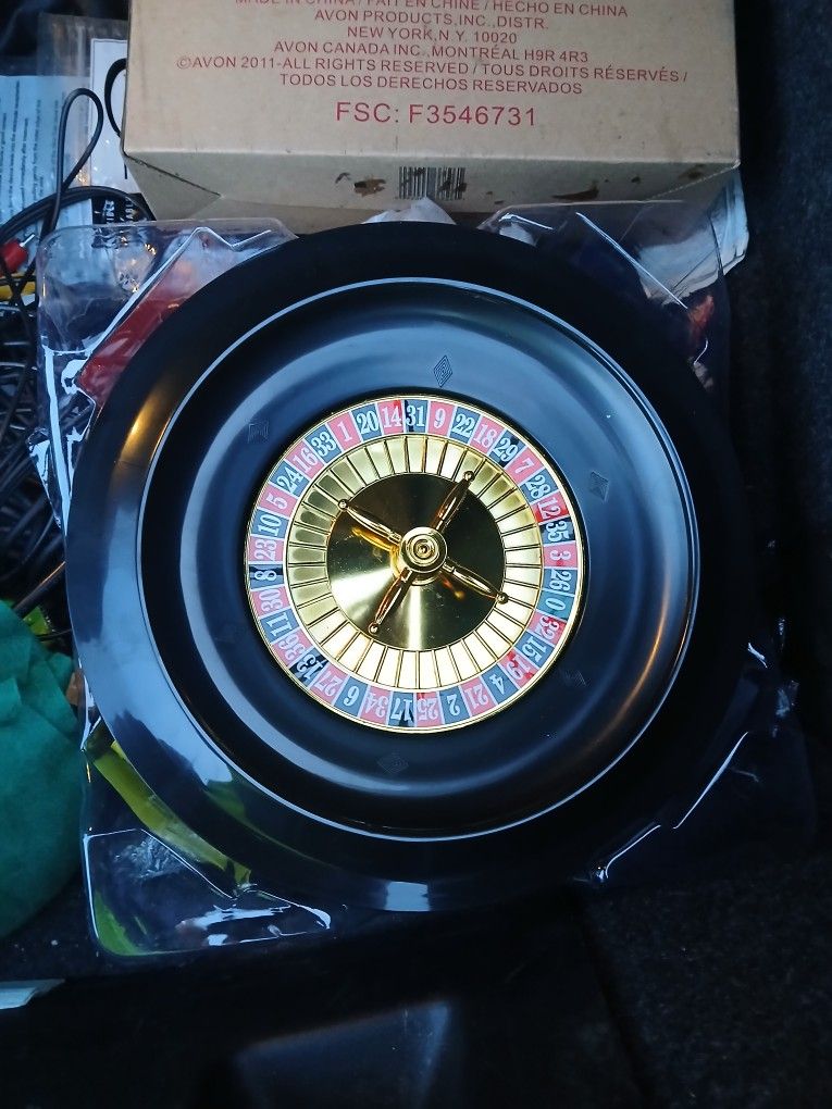 Roulette Table And Poker Chip