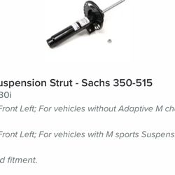 BMW Suspension Strut - Sachs 350-515 M340i, 430i