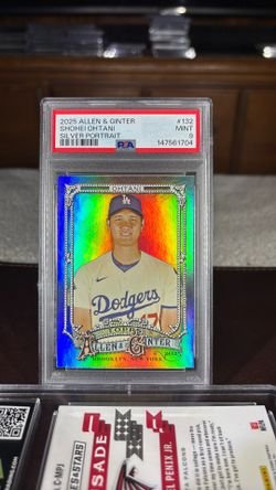 2025 Topps Allen & Ginter Shohei Ohtani silver portrait PSA 9